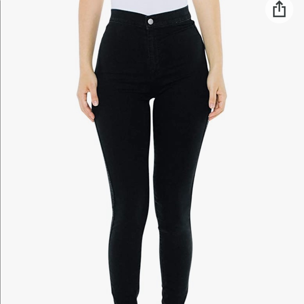 VINTAGE AMERICAN APPAREL skinny jeans in black